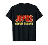 Jesus Highway To Heaven Shirt Jesus Superhero T-Shirt | Amazon (US)