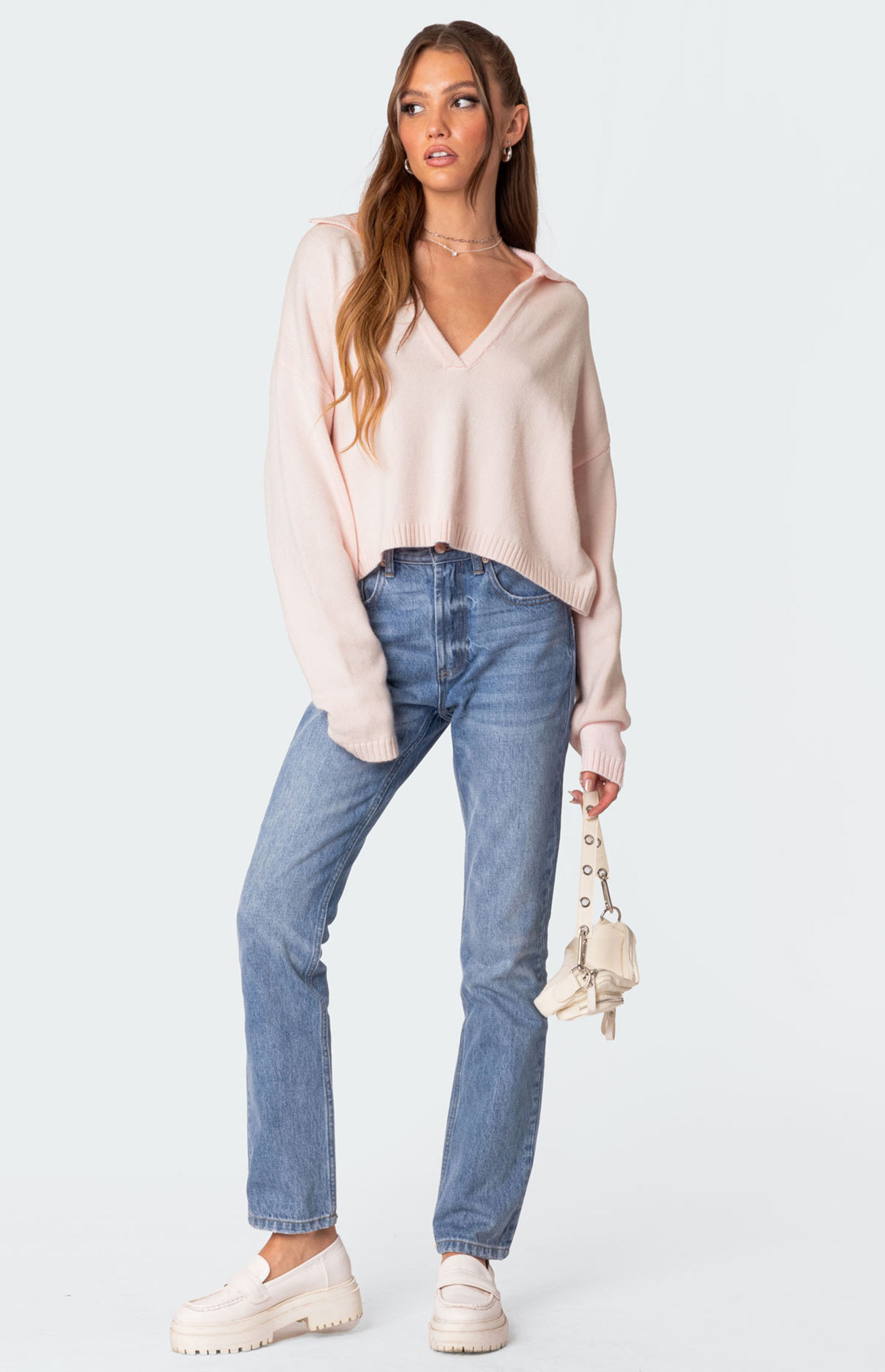 Edikted Swift High Waisted Straight Leg Jeans | PacSun
