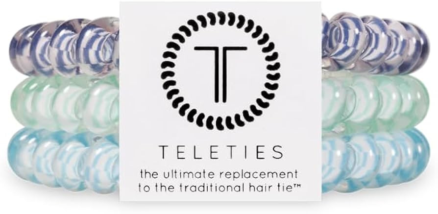 TELETIES - Small Spiral Hair Coils - Spring Collection - Ponytail Holder Hair Ties for Women - Ph... | Amazon (US)