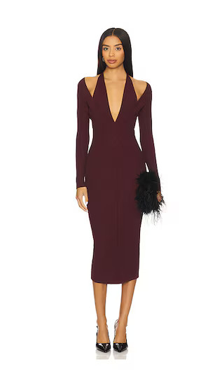 Odelia Dress in Metallic Port | Revolve Clothing (Global)