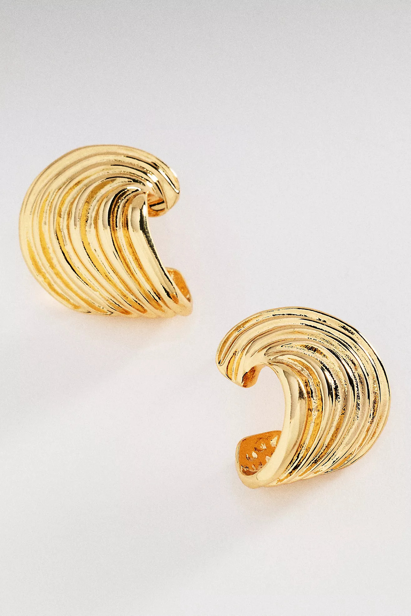 Textured Huggie Hoop Earrings | Anthropologie (US)