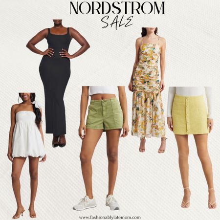 Nordstrom sale finds! 
Fashionablylatemom 
Imitation Pearl Decorative Button Tweed Miniskirt
Removable Strap Ruched Dress
Body Long Slip Dress
Cotton Utility Shorts
Strapless Bubble Hem Minidress

#LTKsalealert #LTKstyletip