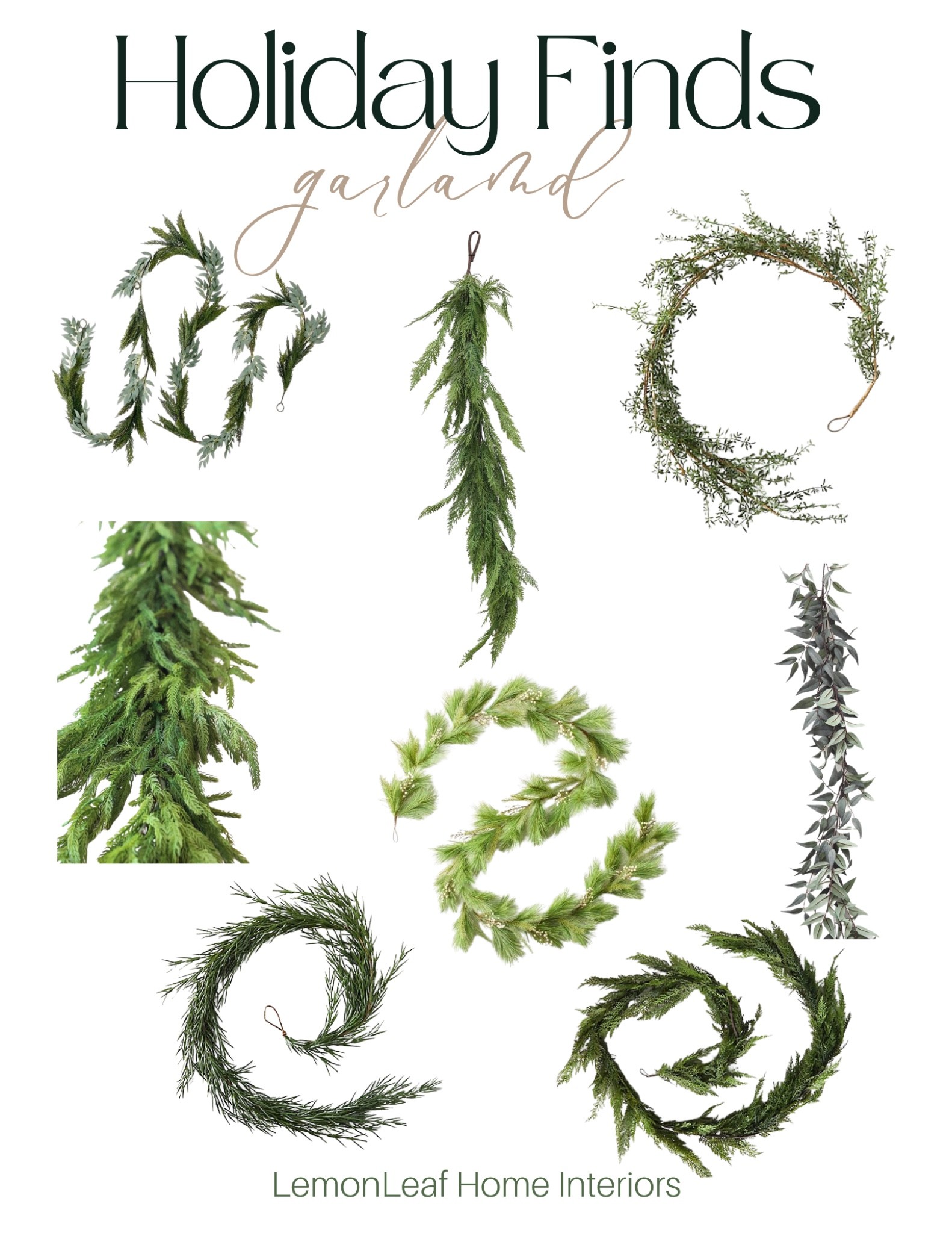 The best garlands in stock! Mix a variety of two for a full, beautiful look on mantel or banister 



#LTKHoliday #LTKunder100 #LTKhome