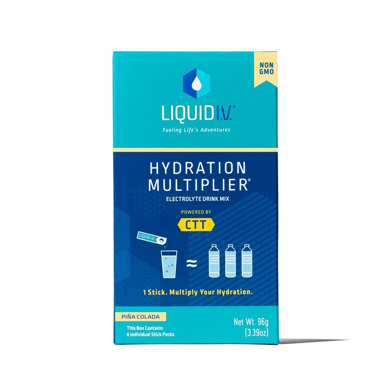 Liquid I.VLiquid I.V. Hydration Multiplier, Pina Colada, 6 Ct, Electrolyte Powder PacketsUSD$8.98... | Walmart (US)