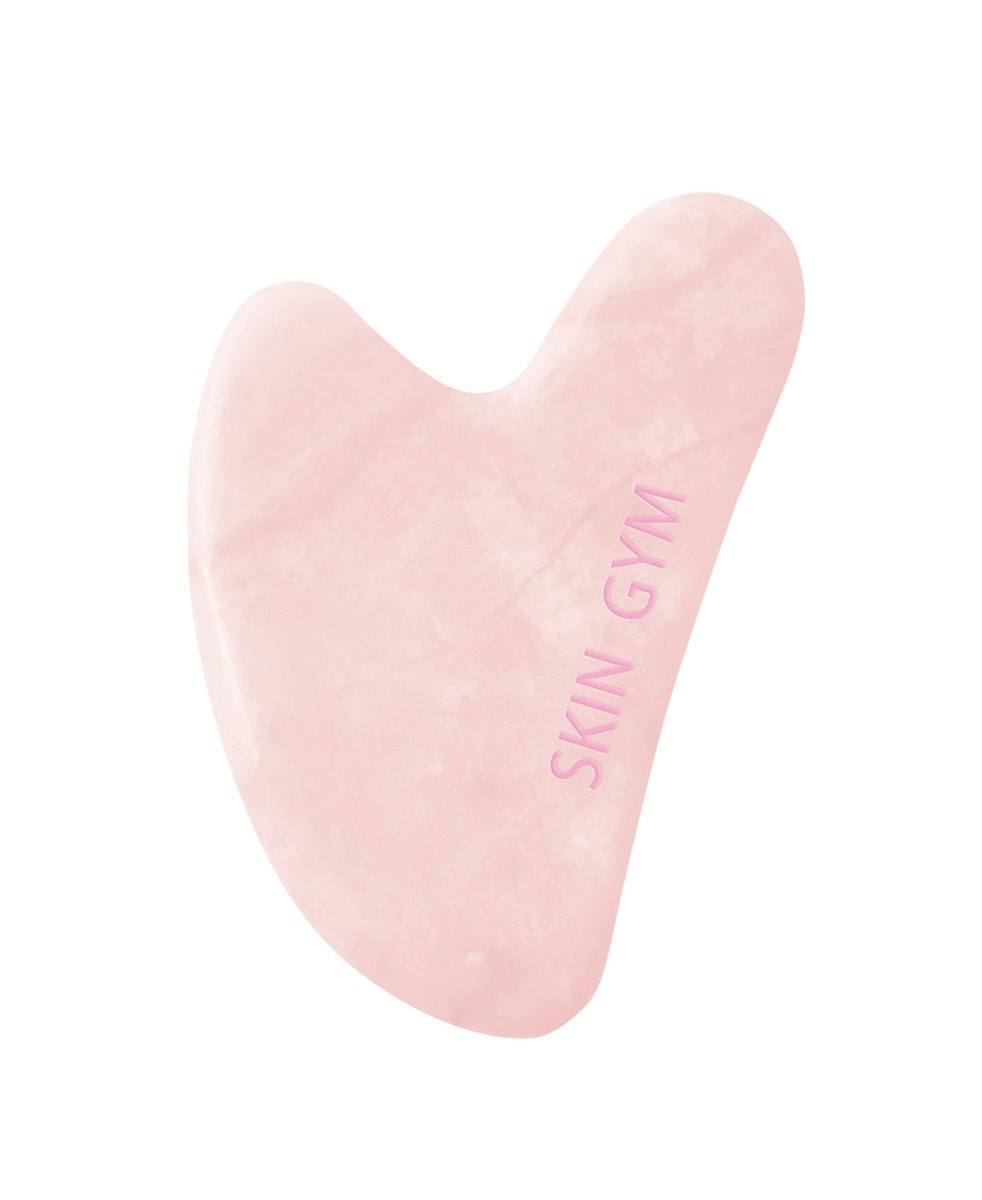 Skin Gym Rose Quartz Crystal Sculpty Heart Gua Sha Tool | SKIN GYM