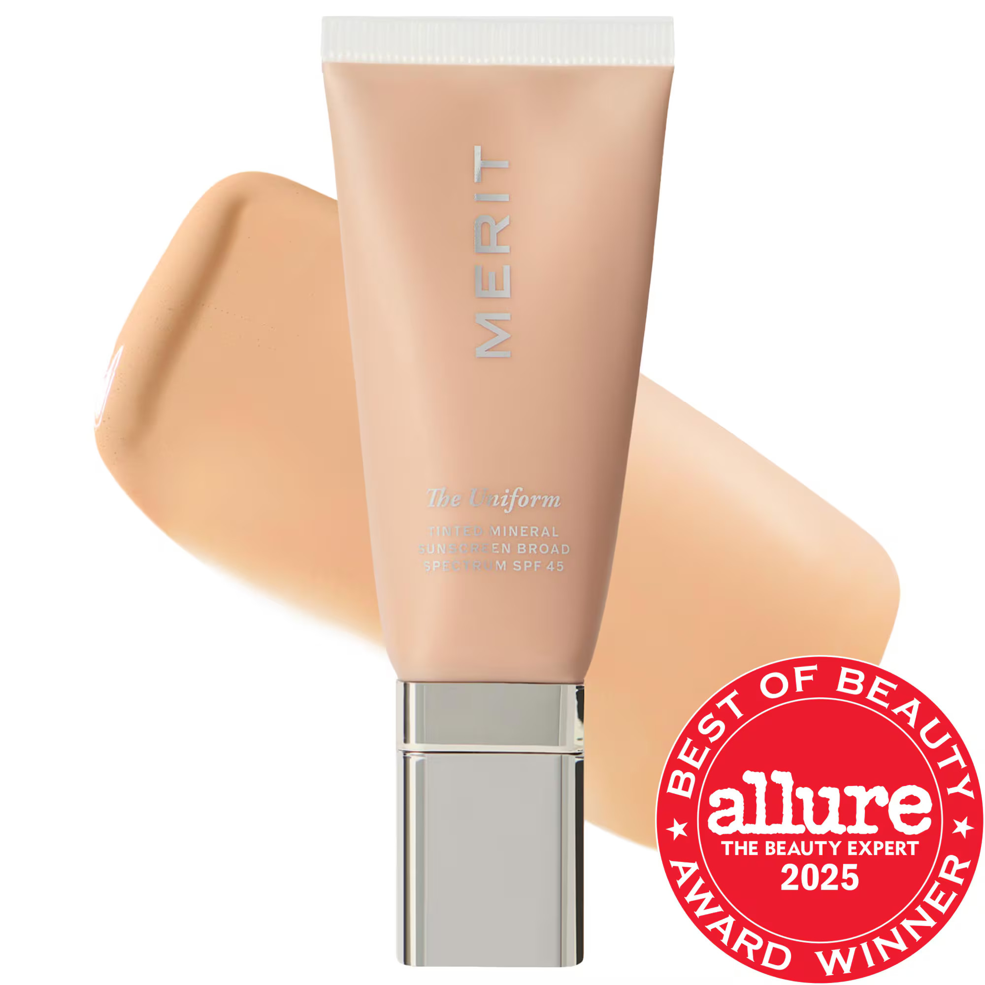 MERIT The Uniform Tinted Mineral Sunscreen Broad Spectrum SPF 45 24 1.7 oz/50 mL | Sephora (US)