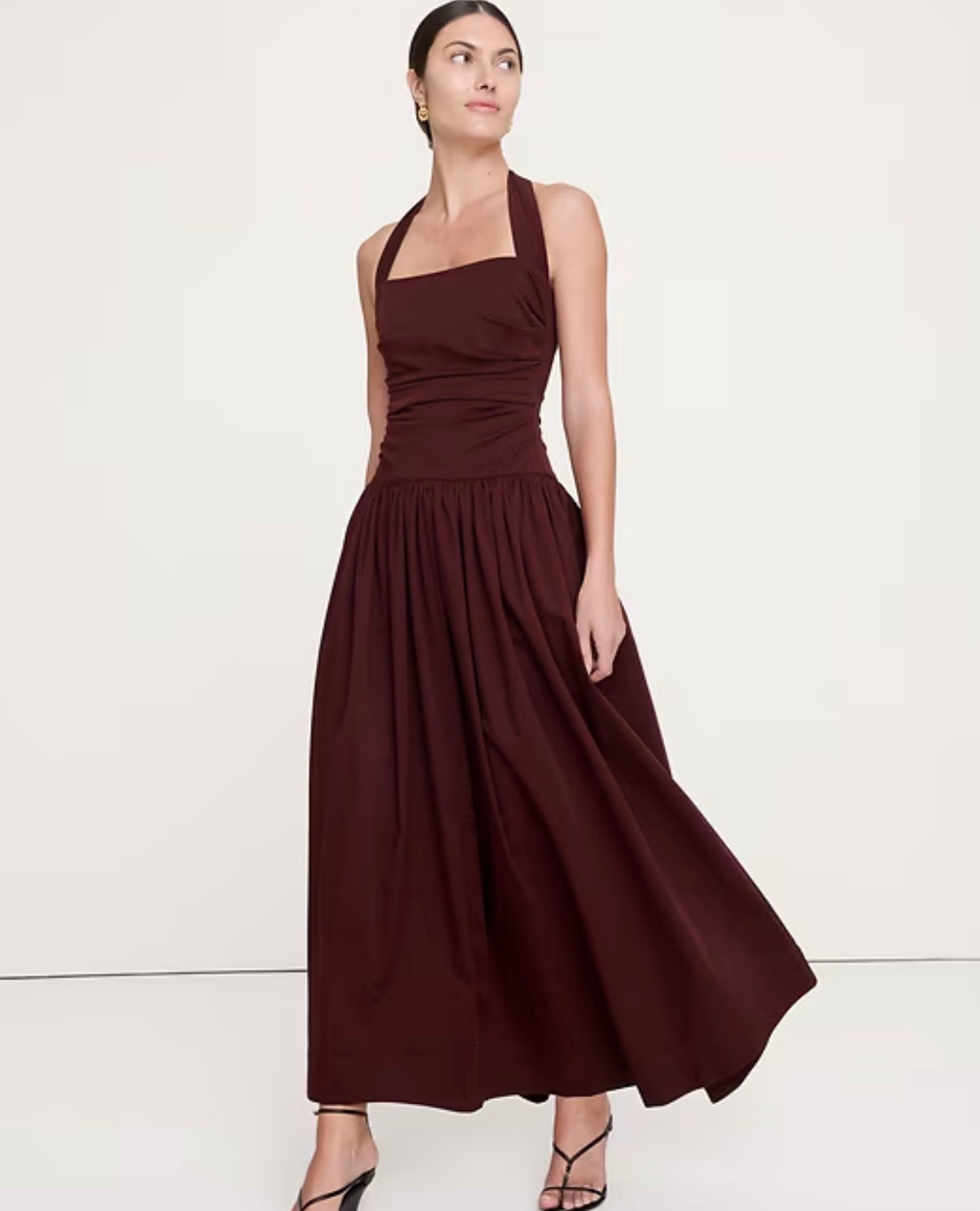 Banana Republic STRETCH-COTTON HALTER MAXI DRESS, spring dress, summer dress, date night, brunch, weekend, vacation outfit, beach outfit 

#LTKSeasonal
