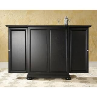 Crosley Alexandria Black Bar with Expandable Storage-KF40001ABK - The Home Depot | The Home Depot