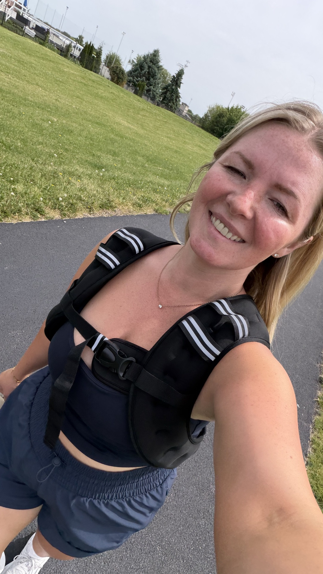 Daily walk uniform lately ☀️ Weighted vest + easy active set = one of my favorite ways to add a little extra challenge without changing my routine 🤍

#LTKdayinmylife #LTKselfcare #LTKmorningroutine