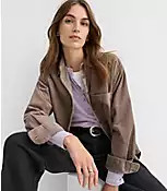 Corduroy Everyday Oversized Pocket Shirt | LOFT