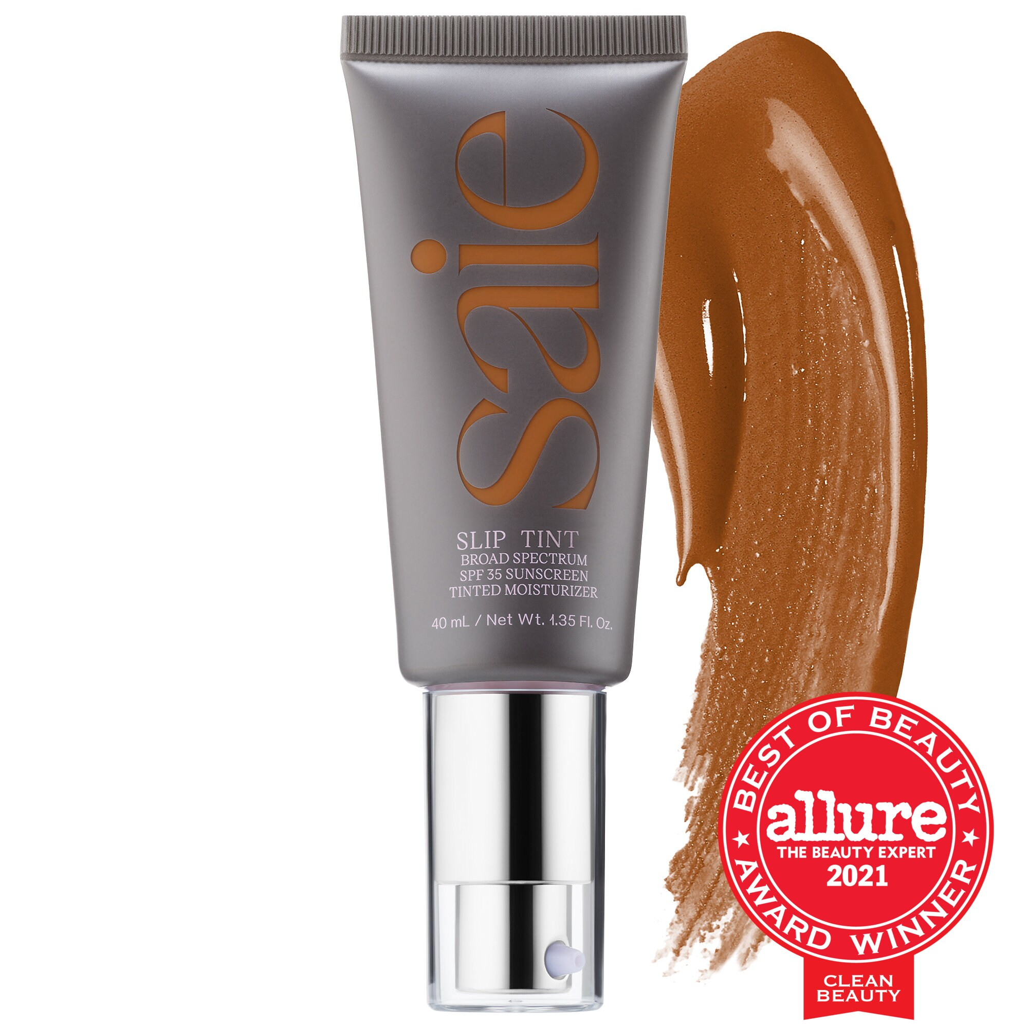 Saie Slip Tint Dewy Tinted Moisturizer SPF 35 Sunscreen Eight 1.3 oz/ 40 mL | Sephora (US)