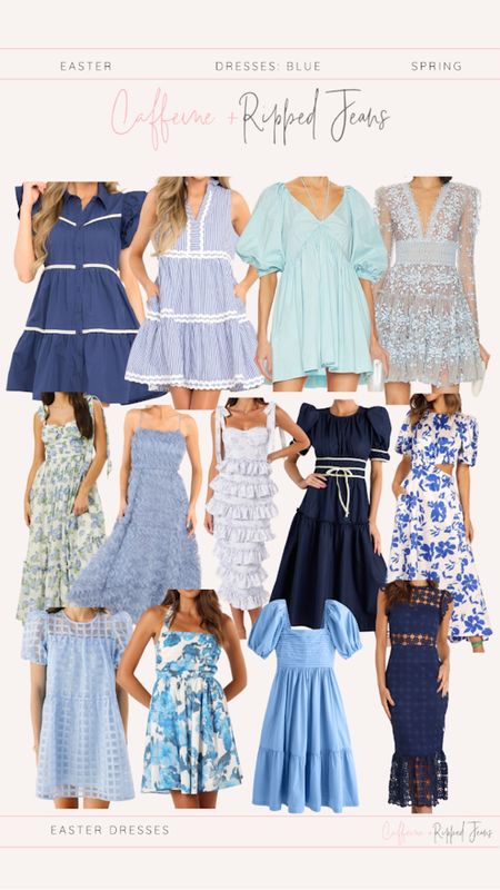 // blue dress // Easter dress // blue Easter dresses // Easter dresses // midi dress // mini dress // 

#LTKstyletip #LTKfindsunder100 #LTKSeasonal