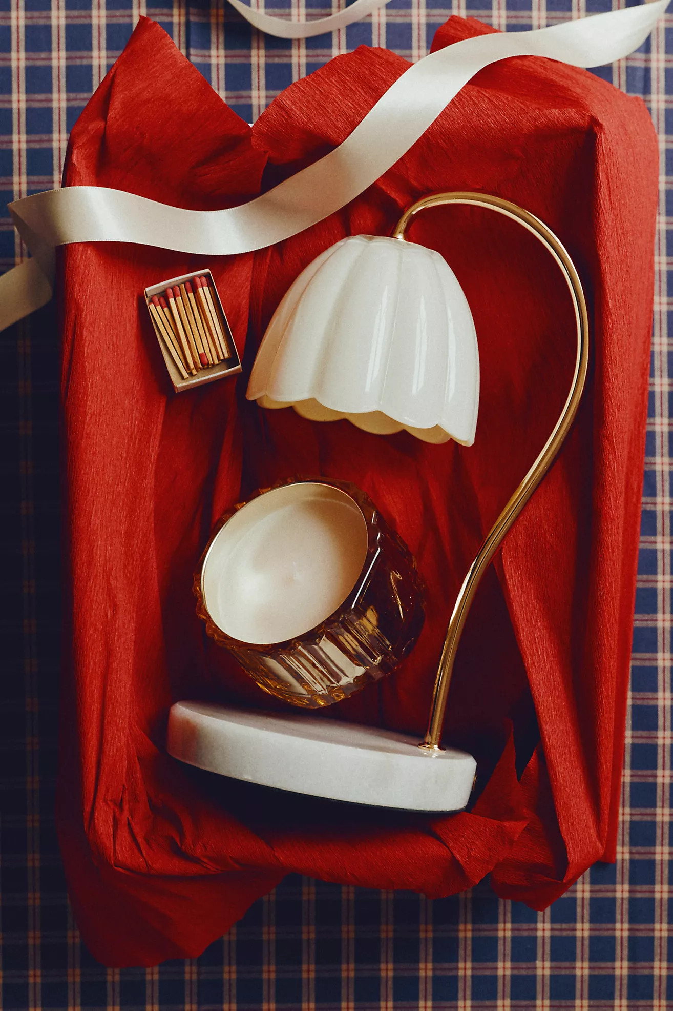 Scalloped Glass Candle Warmer Lamp | Anthropologie (US)