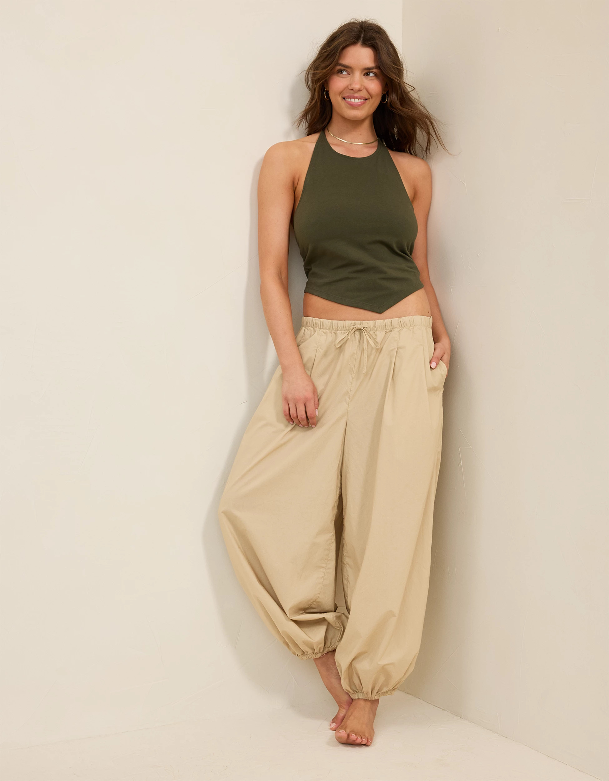 Aerie Woven Balloon Pant | Aerie