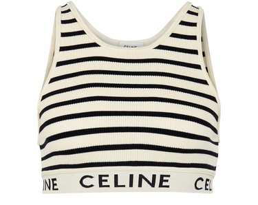 Striped Sports Bra In Athletic Knit  - CELINE | 24S (APAC/EU)