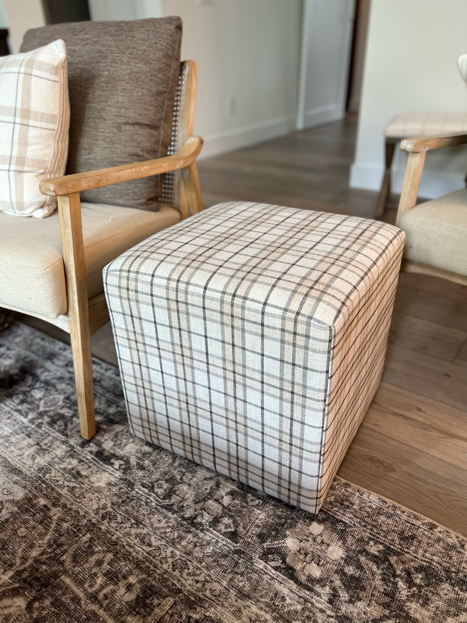 This adorable plaid ottoman is my favorite! On sale now, too!!

Target
Plaid
Great room 
Studio McGee
Brown


#LTKhome #LTKSeasonal #LTKsalealert