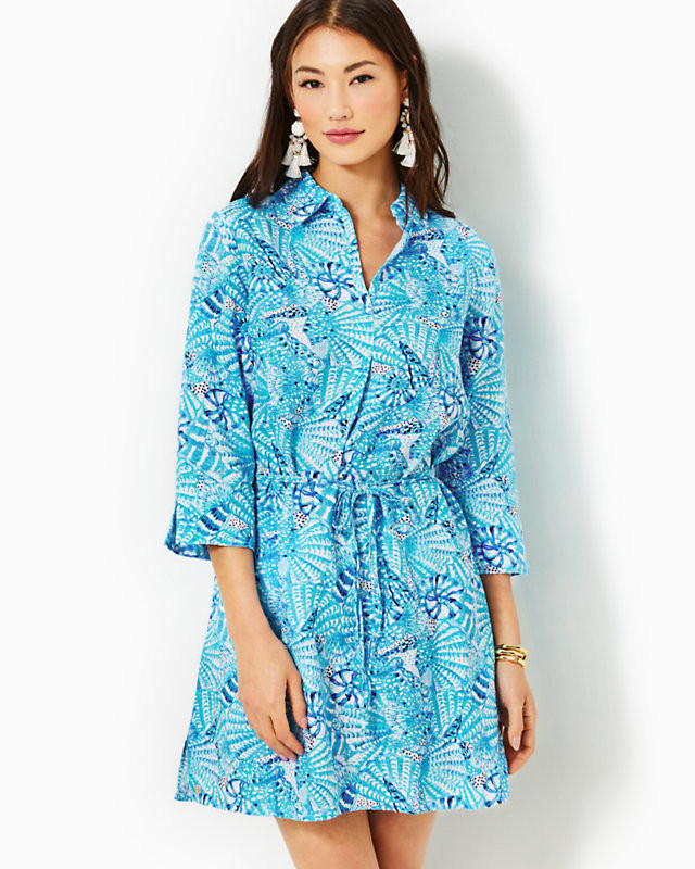 Pilar Linen Tunic Dress | Lilly Pulitzer