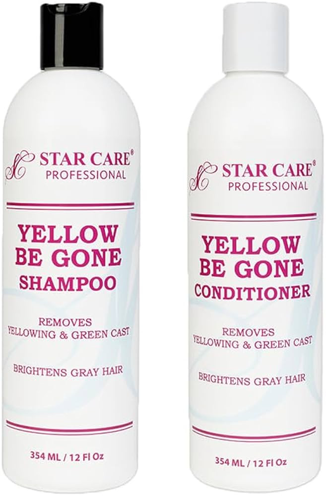 STAR CARE Yellow Be Gone Shampoo & Conditioner Set 12oz Each Clarifying Toning Duo for Blonde Gra... | Amazon (US)