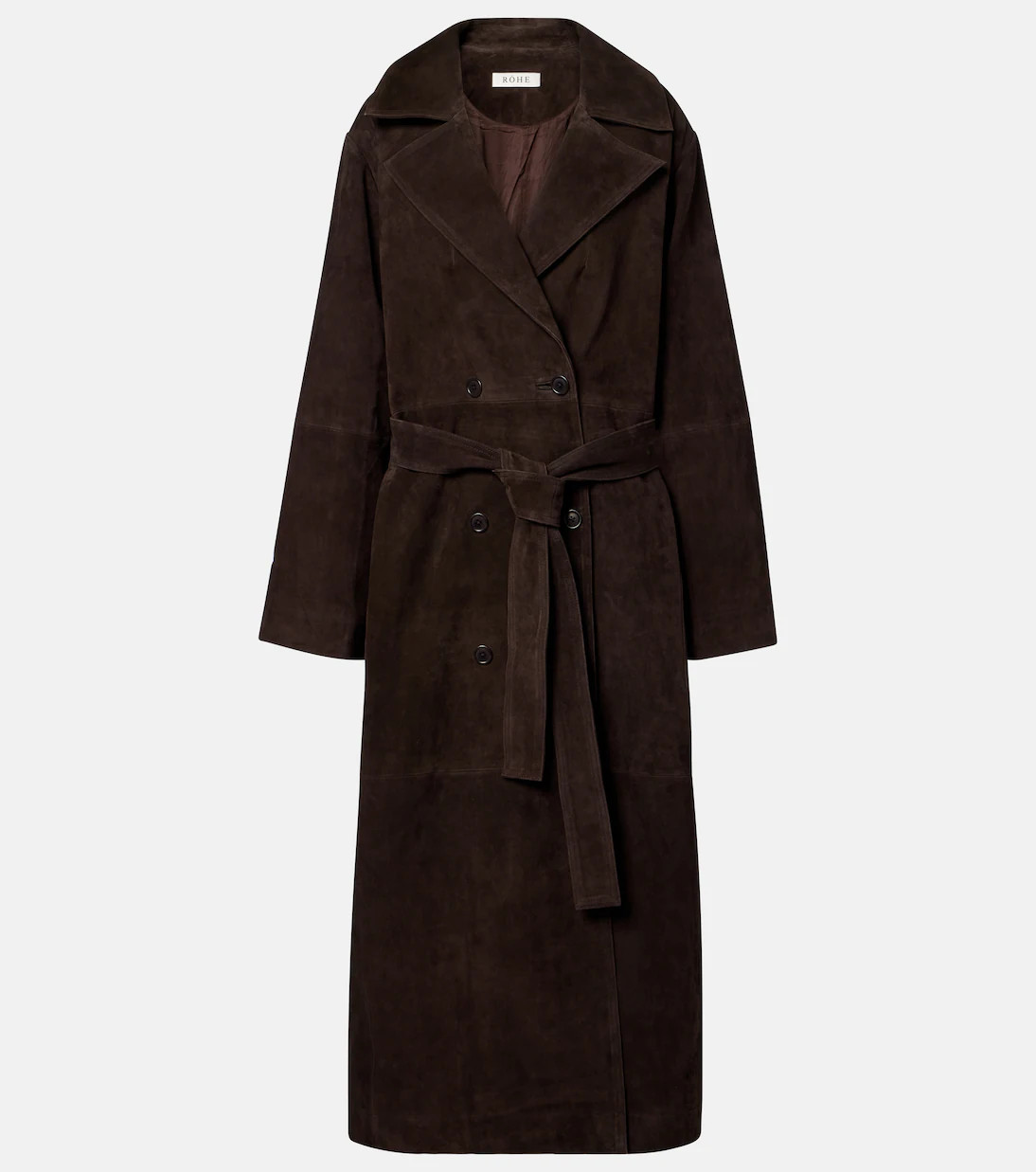 Suede wrap coat | Mytheresa (UK)