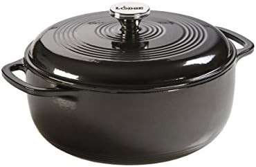 Lodge Enameled Dutch Oven, 6 Qt, Midnight Chrome | Amazon (US)