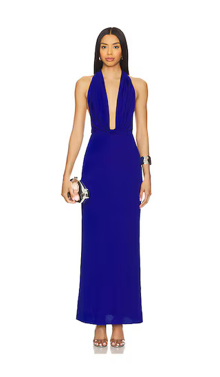 Nessie Cowl Maxi Dress in Ultramarine Blue | Revolve Clothing (Global)