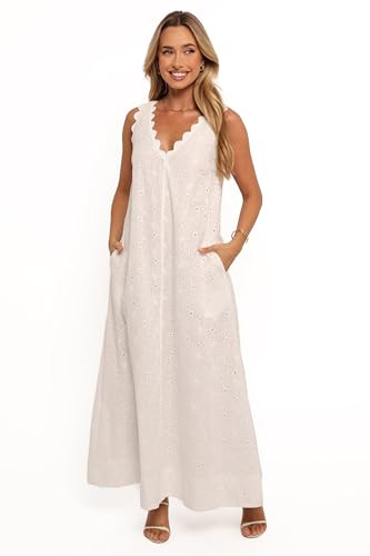 Gabriella Maxi Dress - White M | Amazon (US)