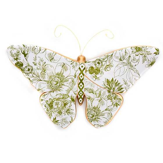 Toile Butterfly Wall Decor - Green | MacKenzie-Childs