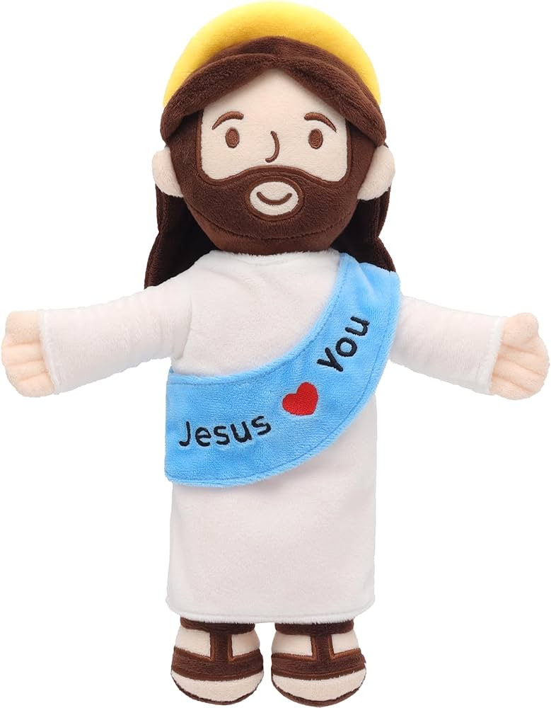 Jesus Plush Jesus Love You Stuffed Doll Christian Religious Plushie Toy for Kids Christmas Easter... | Amazon (US)