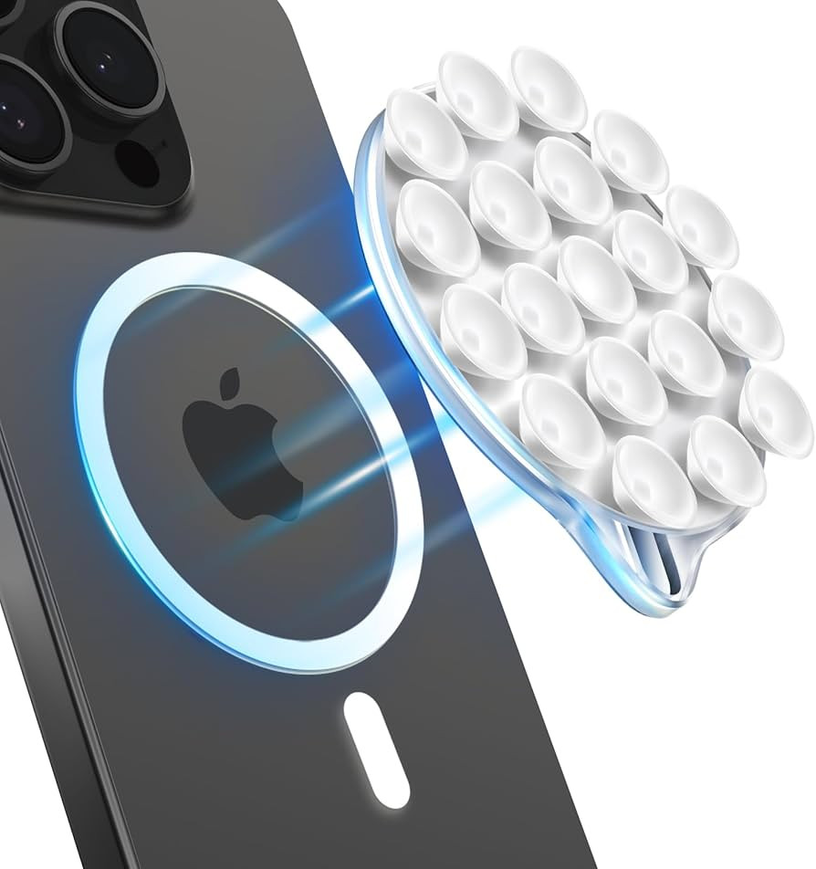 MagSuction Cute Silicone Suction Cup Phone Mount for MagSafe, Anti-Slip Hands-Free Phone Holder, ... | Amazon (US)