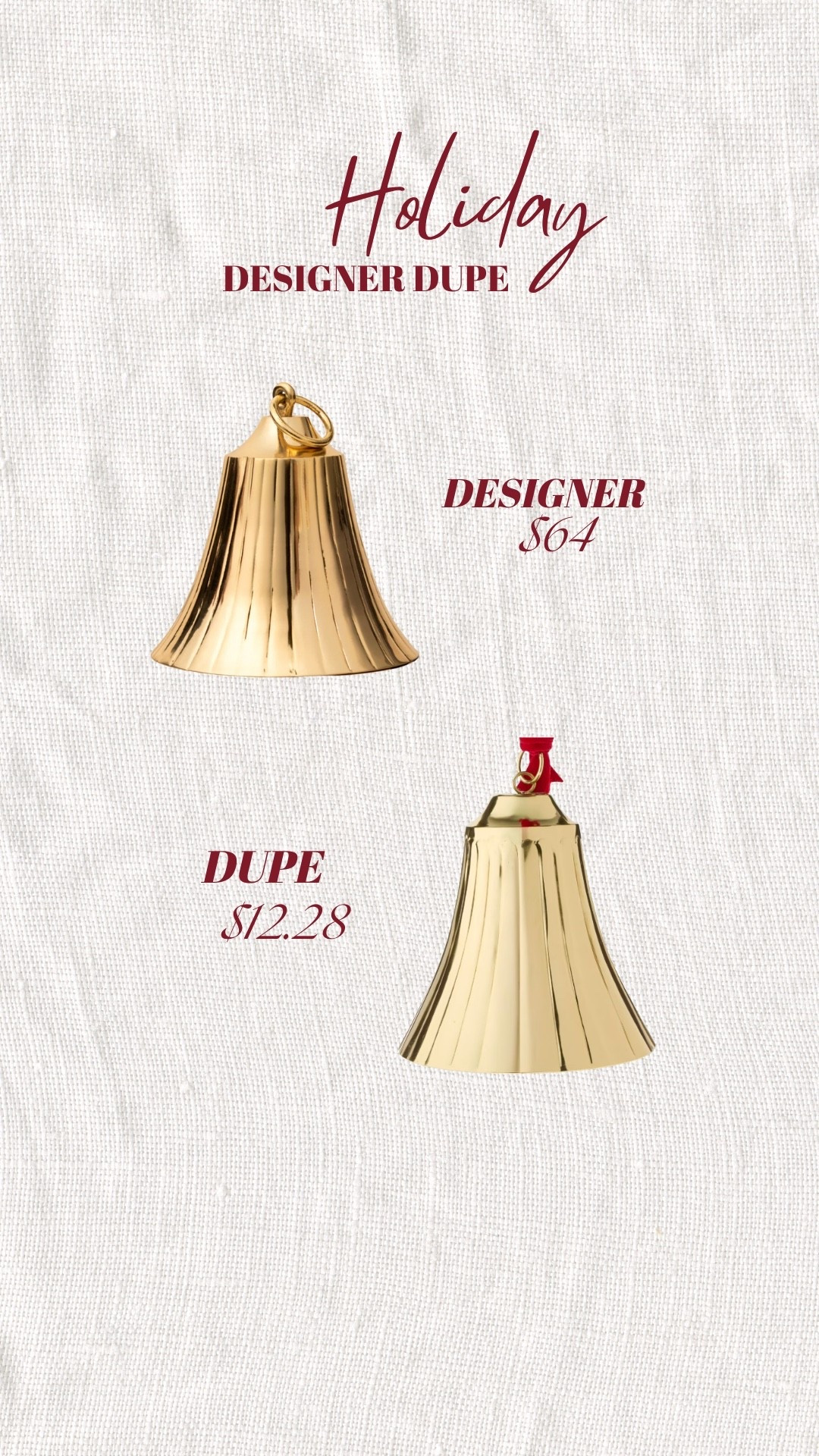 fluted bell designer dupe! 

#LTKSeasonal #LTKHome