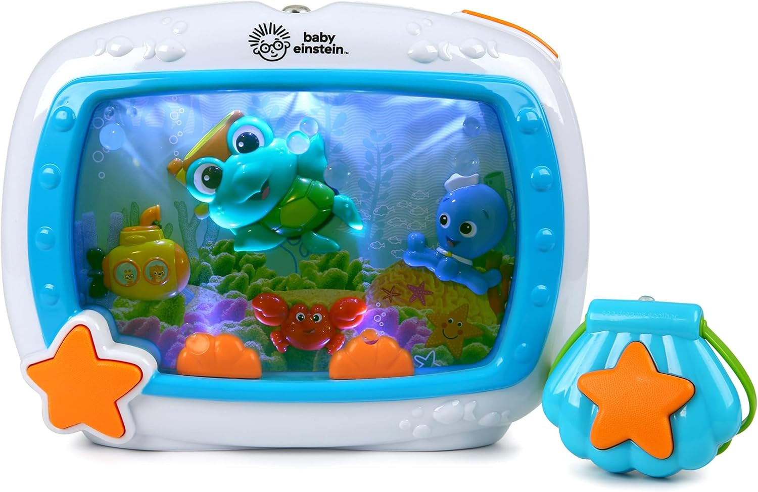 Baby Einstein Sea Dreams Soother, Crib Toy with Remote, Baby Sleep Aid, Calming Lights & Melodies... | Amazon (UK)