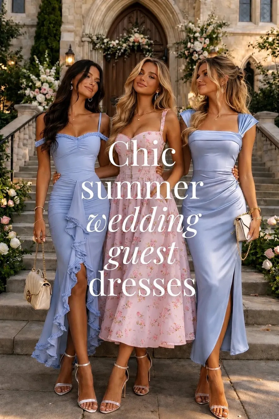 Elegant Wedding Guest Dresses You’ll Want to Wear All Season Looking for the perfect wedding guest dress? These dreamy pastel dresses are perfect for spring and summer weddings. From soft blue satin slip dresses to romantic floral midi styles, these outfits are flattering, feminine, and effortlessly chic. Whether you’re attending a garden wedding, outdoor ceremony, or formal event, these looks are timeless and Pinterest-approved. #weddingguestdress #weddingguestoutfit #springweddingguest #summerweddingguest #pasteldress #floraldress #satindress #gardenweddingstyle #elegantstyle #outfitinspo #affiliatelinks #ad