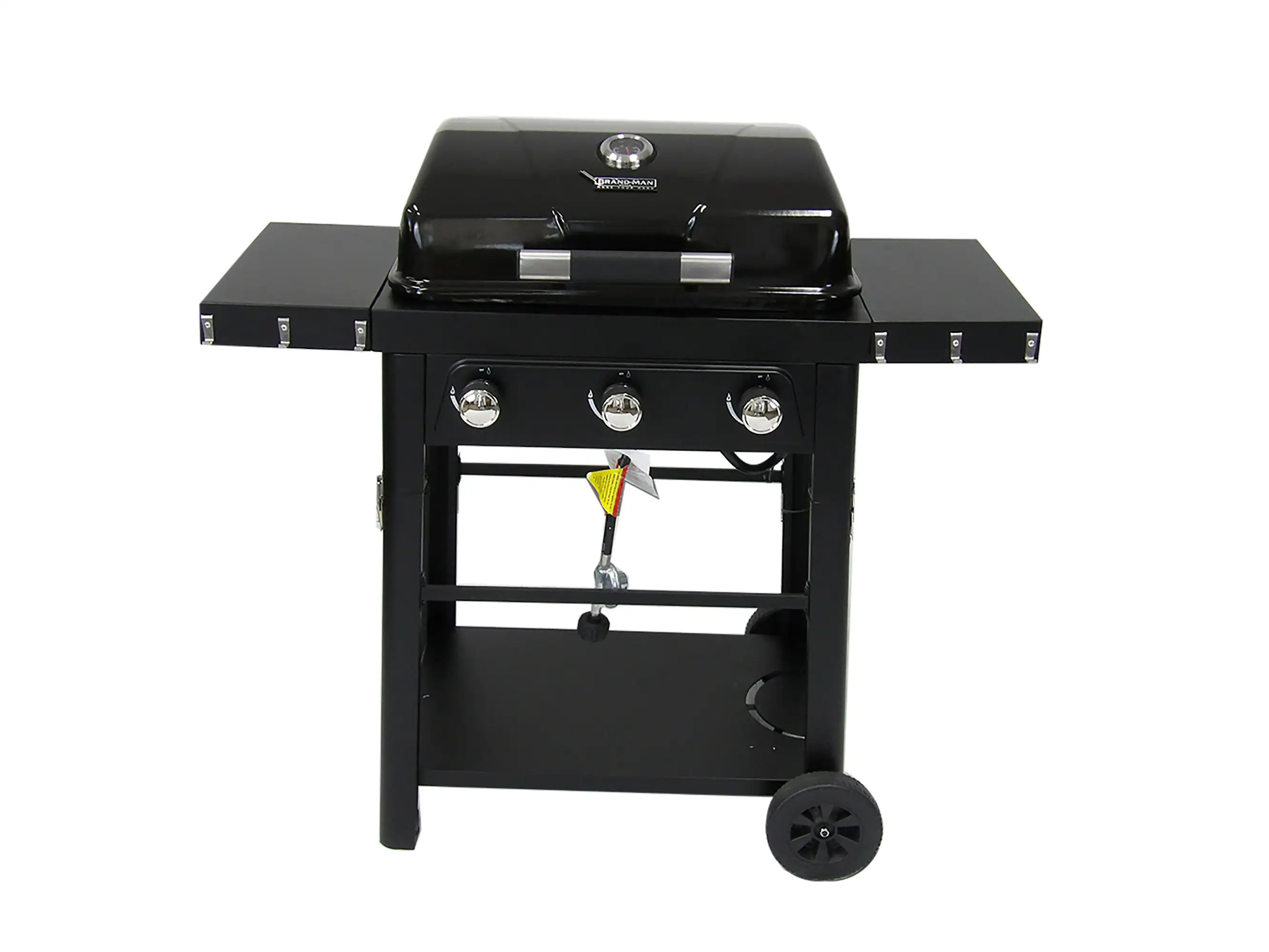 Brand-Man Grills Bronco2 Gray 3 -Burner Liquid Propane Gas Grill one_size in Black | BMBRON2-3B | Lowe's