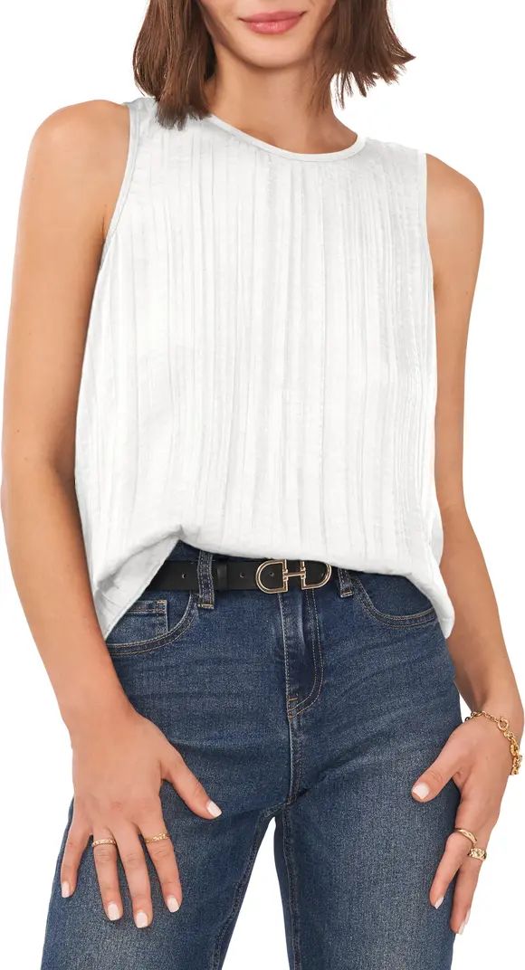 Vince Camuto Pleated Sleeveless Blouse | Nordstrom | Nordstrom