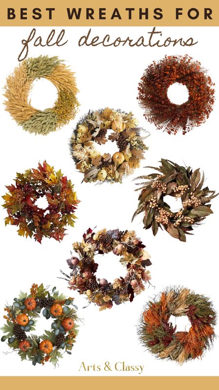 When it comes to shopping for the best fake wreaths for fall decorating, there are a few things to keep in mind. First, make sure to choose a wreath that is the right size for your space. You don't want it to be too small or too large. Also, consider the color and style of the wreath. A traditional wreath with autumn leaves and berries might be a good choice, or you could go for something more whimsical, like a pumpkin-shaped wreath. Whatever you choose, be sure to get a quality product that will last for years. Fall wreaths. Fall decor. Fall home decor. Fall decor, home decor, Pottery barn, target

#LTKSale #LTKSeasonal #LTKhome