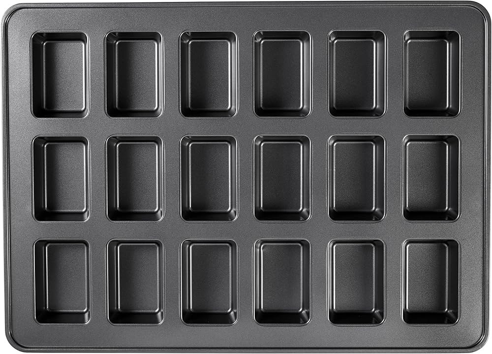 Wilton Perfect Results Premium Non-Stick Bakeware Mini Loaf Pan, 18-Cavity | Amazon (US)