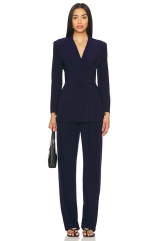 Classic Double Breasted Jacket in True Navy | Revolve Clothing (Global)