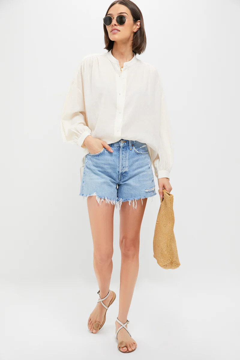 Sheer Ivory Juliette Button Down | Tuckernuck (US)