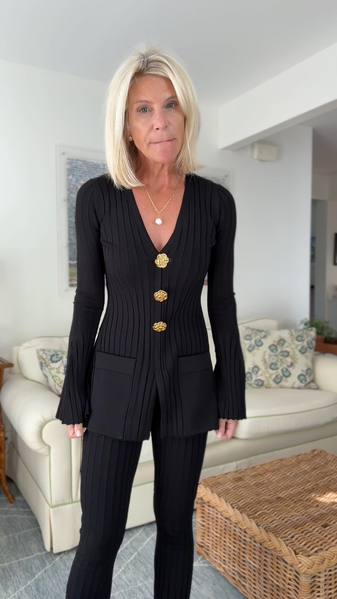 Yes to the Cara Cara knit set!  The pants are tight -yes-but either way the sweater covering your butt….that’s AOK ✅. Btw-wearing xs in both 🤩

#LTKSaleAlert #LTKOver40 #LTKStyleTip