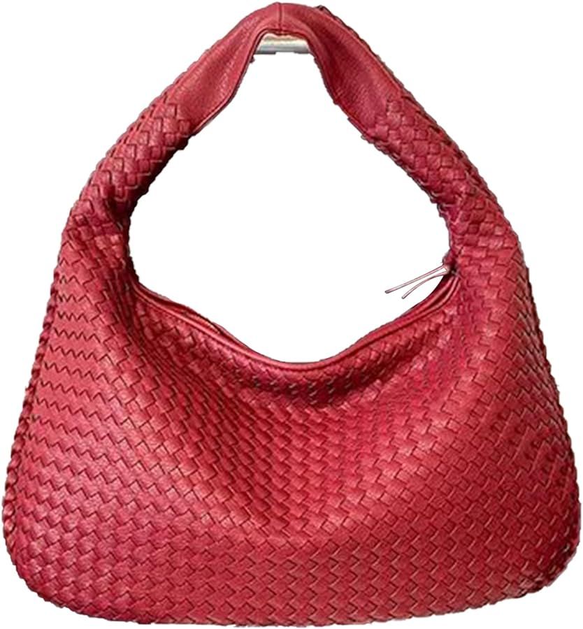 The Velura Purse, Slouchy Shoulder Purses for Women, Under the Arm Purse, Chain Handbag, Handmade... | Amazon (US)