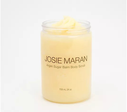 Josie Maran Mega-Size 24-oz Argan Sugar Balm Hydrating Body Scrub - QVC.com | QVC