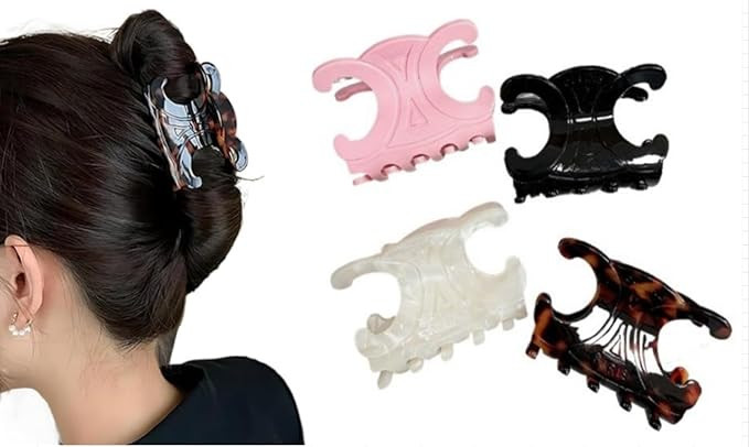Elegant Butterfly Hair Clip, Pink Decorative Hair Accessory for Women, Large Claw Design (Style-B... | Amazon (US)