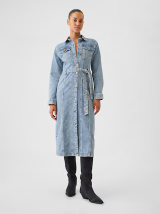Belted Denim Midi Dress | Gap (US)