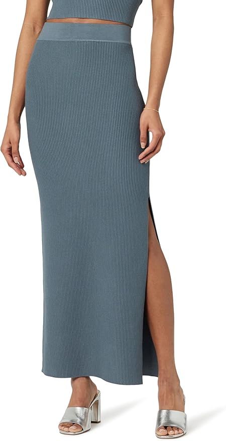 The Drop Women's Tyler Ribbed Sweater Skirt, Stormy Weather, L | Amazon (US)