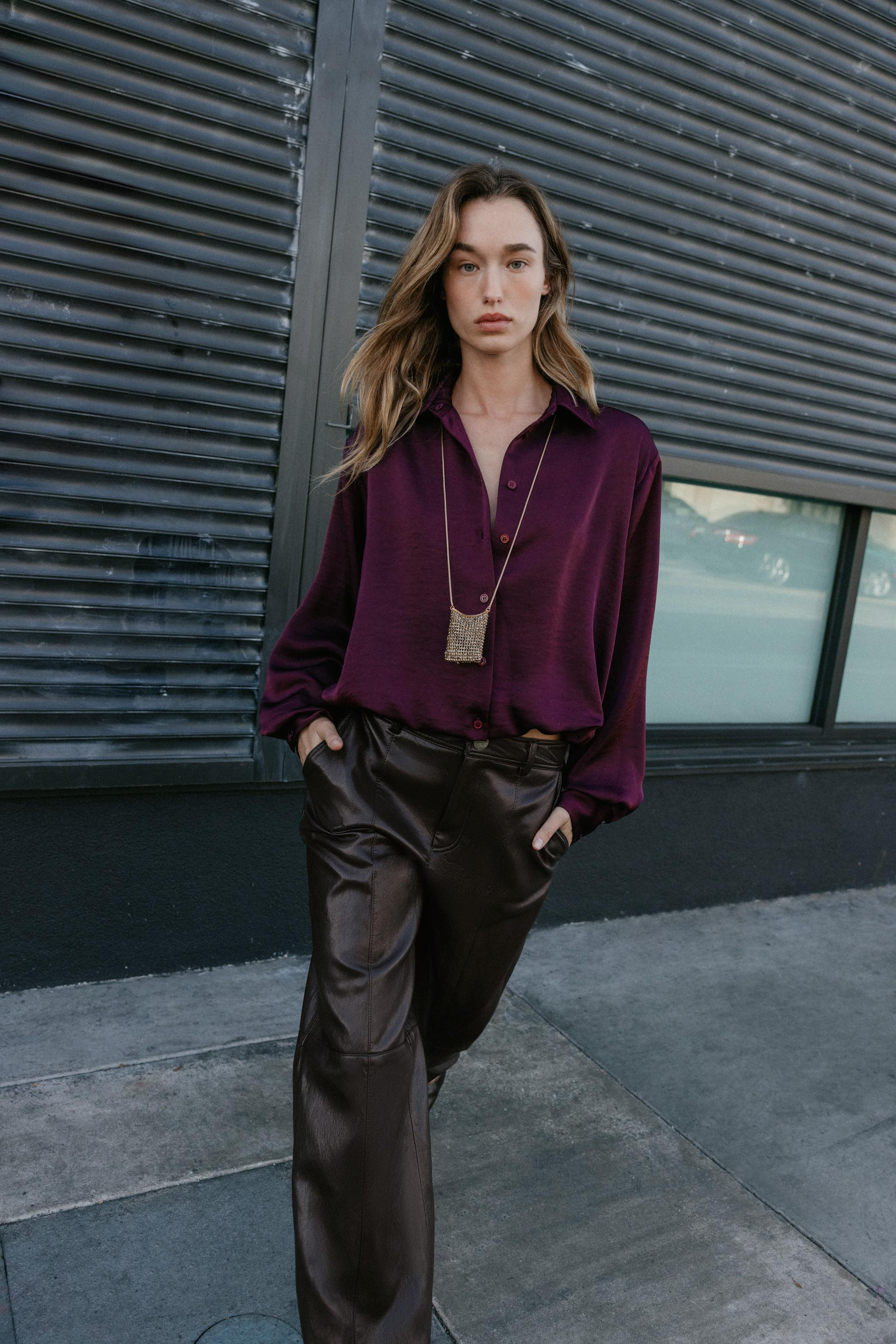 SATIN EFFECT BALLOON SHIRT | Zara US