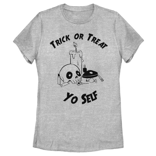 Women's Lost Gods Halloween Trick Or Treat Yourself T-Shirt | Target
