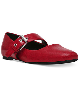Women's Mellie Buckle Strap Mary Jane Flats | Macy's