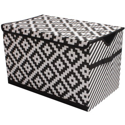 Bacati - Love Black/white Storage Toy Chest | Target