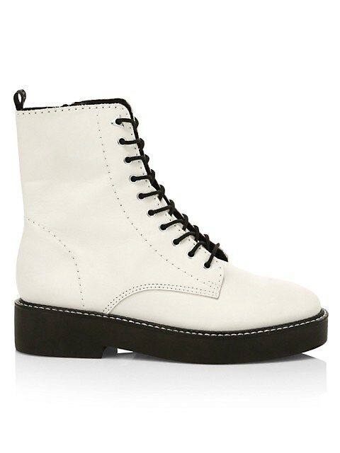 Schutz McKenzie Leather Combat Boots on SALE | Saks OFF 5TH | Saks Fifth Avenue OFF 5TH