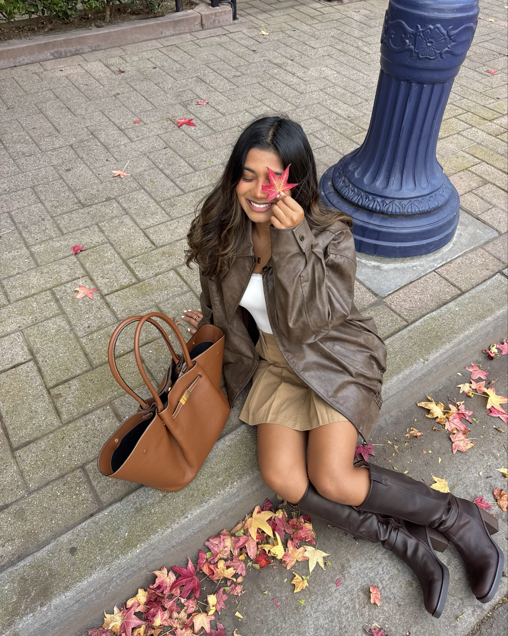 use code: BBXSEJAL for 15% off jacket!
fall fashion, fall trends, brown leather jacket, beginning boutique, brown leather boots, brown leather bag, oversized leather jacket, fall outfit ideas, boots and skirt outfit, brown monochromatic outfit, fall fashion trends, fall fashion inspo

#LTKSeasonal #LTKItBag